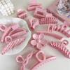UXSL New Sweet Pink Series Hair Claw Acrylic Hairpin Geometry Barrette Crab Hair Clips Headwear for Womens Girl Hair Accessories