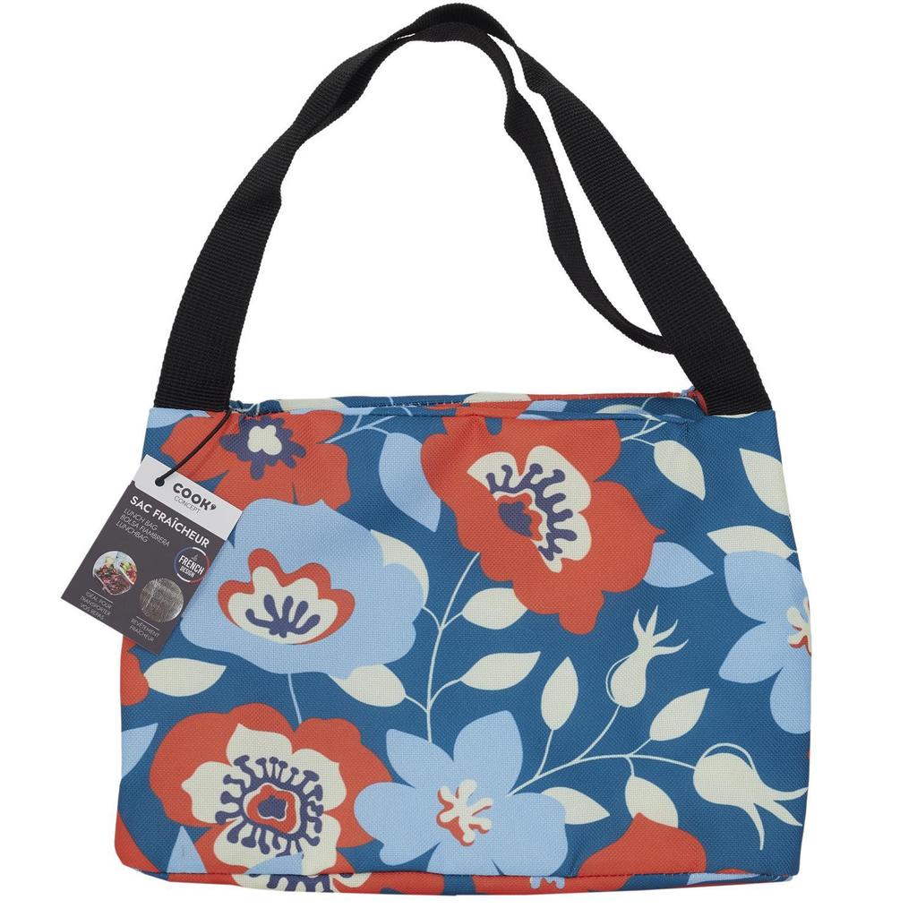 Flower THERMAL lunch bag with handles