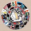 50 Anime Detective Conan Stickers - Graffiti, Luggage, Car, Refrigerator, Cartoon Decor