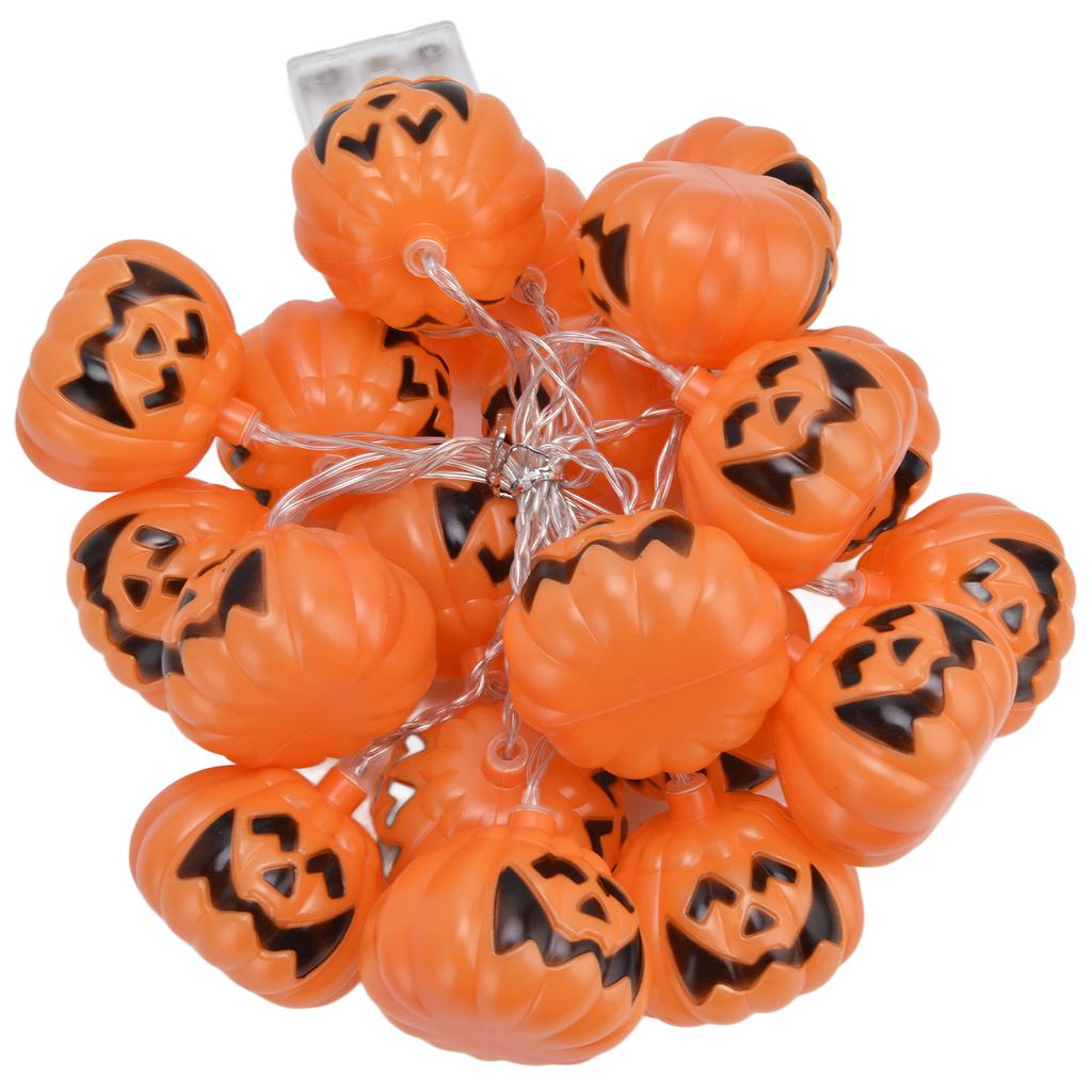 20LED Halloween Kürbis Lichterkette 3 Meter Dual-Modus Dekorative Lichterkette für Festival