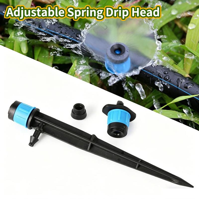 Drip Emitters Irrigation Kit 10/20Pcs 18cm Adjustable Flow Drippers for Garden Lawn Potted Plant Automatic Watering System