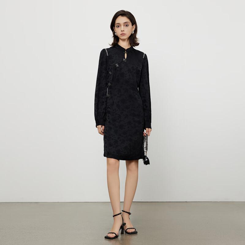 

Gejin Women s Long-Sleeve Commuter Dress M