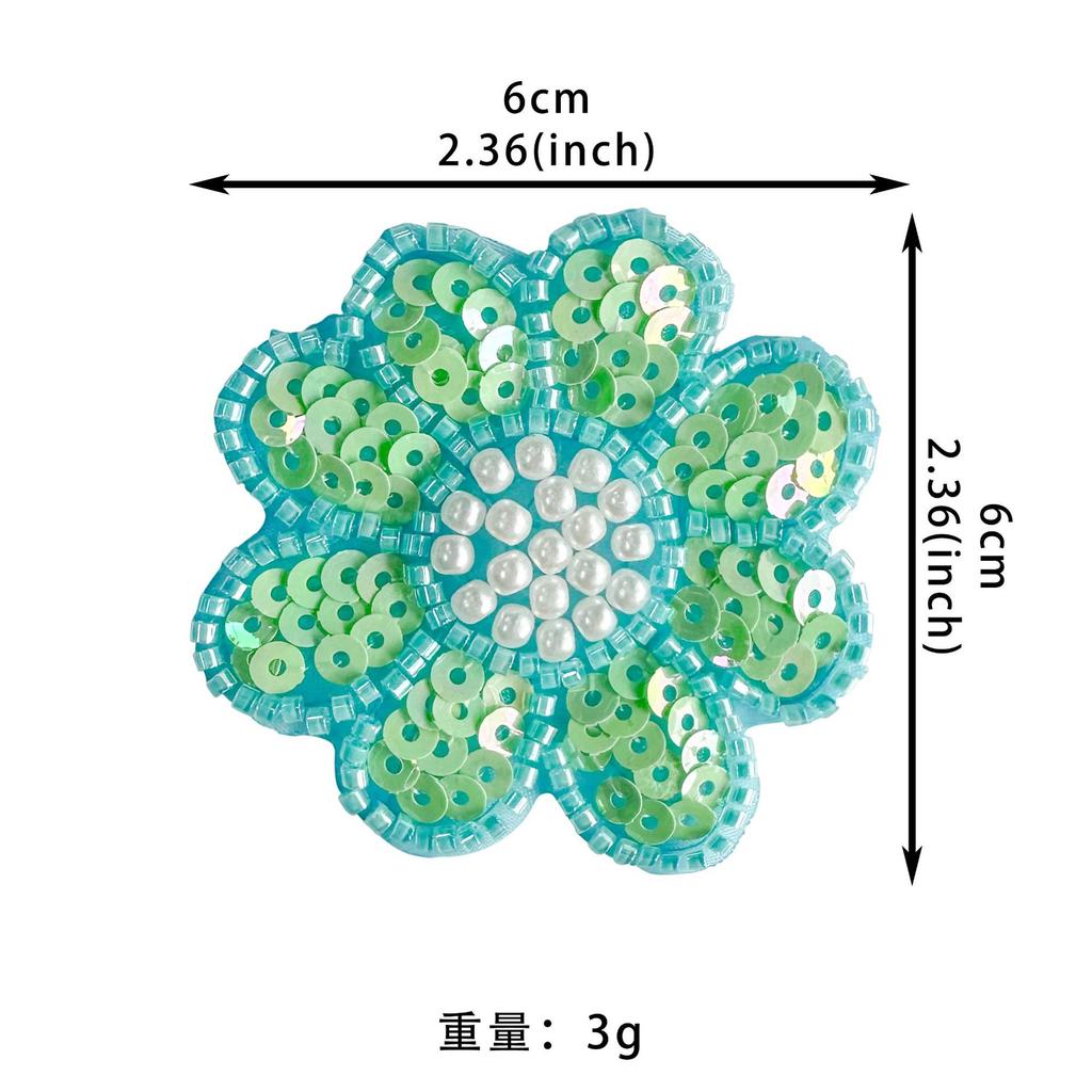 Bead Sequin Patch Sticker Bead Flower Decorative Clothing Dress Pants T-Shirt Decal Accessories Cloth Sticker Accessories