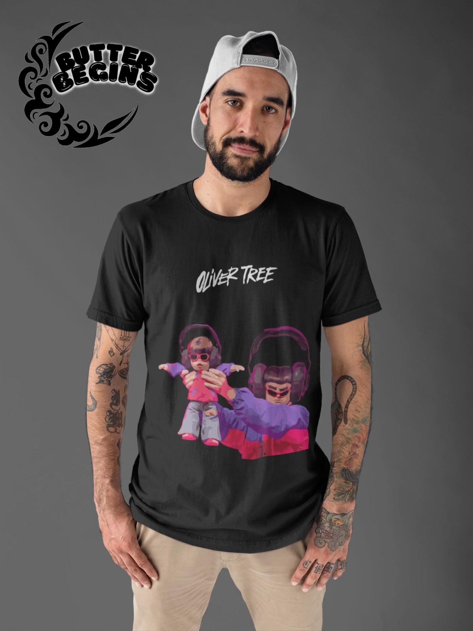 Oliver Tree Retro 90s Graphic Tee, Unisex Y2k Music Merch Shirt M