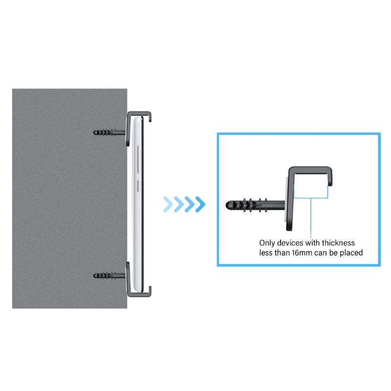 Tablets Wall Mount Holder Adhesive Wall Tablets Holder Wall Tablets Stand Mount Easy Installation for Tablets Smartphones