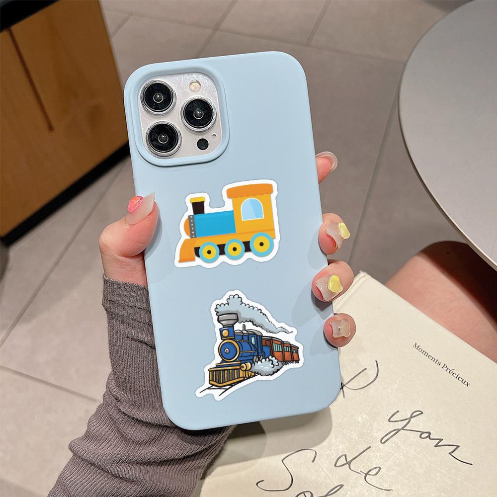 60 New Train Cartoon Train Graffiti Stickers Suitcase Water Cup Notebook Children's Stickers