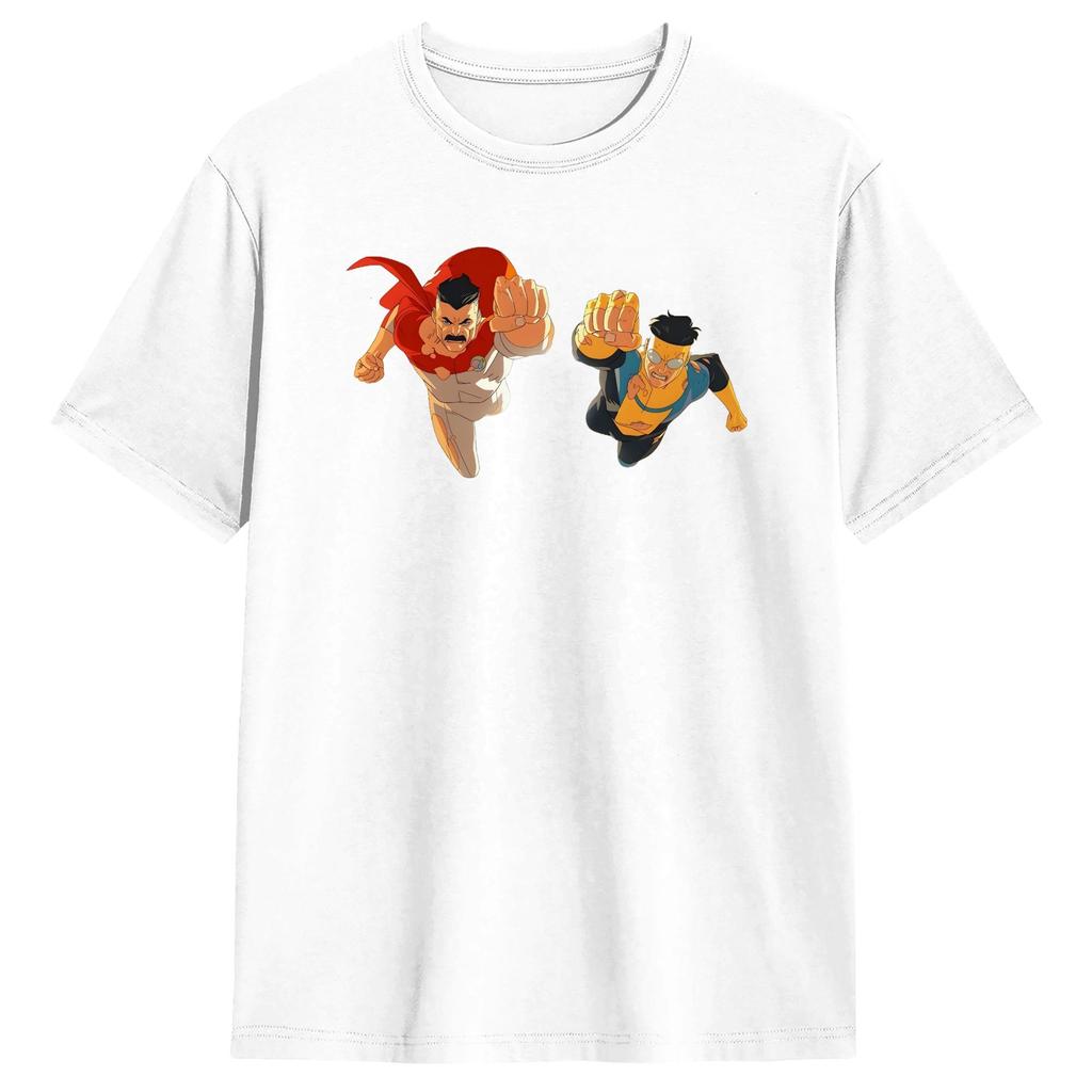 Anime Invincibles 100 Cotton T Shirt For Unisex Summer Vintage T Shirts O Neck Harajuku Tees Big Size Pattern Tops