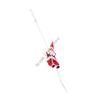 Q1FD Santa Clause Ornament Christmas Tree Resin Santa Hanging Decoration For Holiday Party Decoration Indoor and Outdoor Use