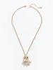 1pc Stylish European & American Cute Owl Shaped Pendant Necklace With Transparent Rhinestones, Suitable For Women's Daily Wear