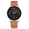 Lvpai Women's Casual Quartz Leather Band Watch Analog Valentine Gift Crystal Stainless Steel