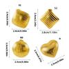 Gold Striped Earrings Stainless Steel Ear Studs Geometric Striped Ear Jewelry Suitable for Fashionable Teens Present