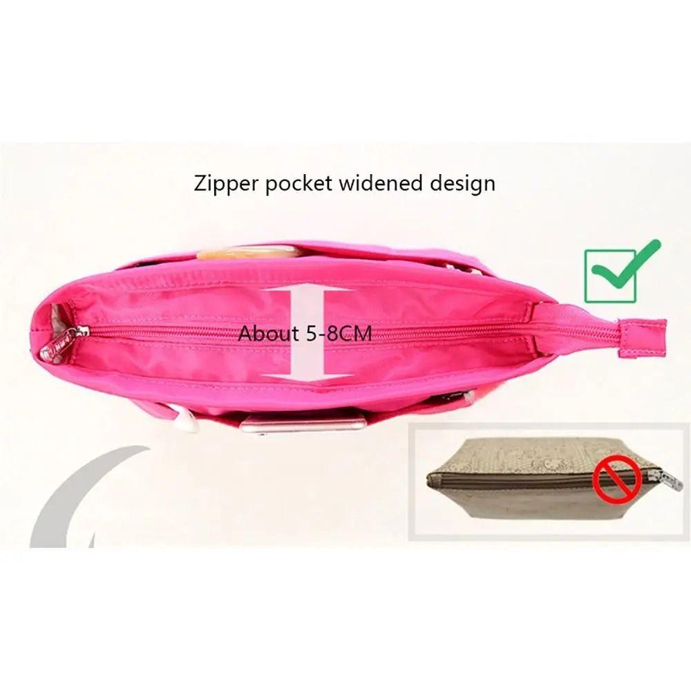 Cosmetic Organizer Multi-Pocket Handbag with Zipper Inner Bag Insert Bag Travel Accessory