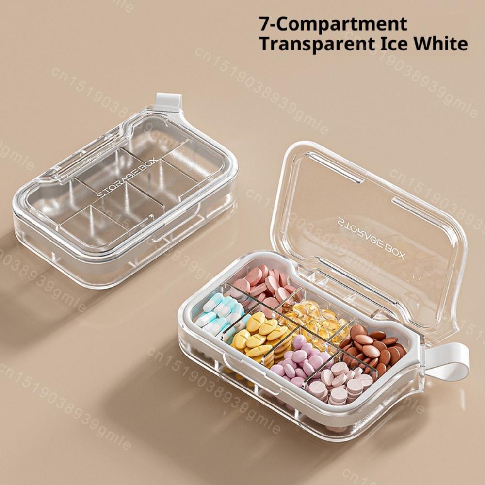 Travel Waterproof Medicine Organizer Small Pill Box Pill Case Pill Organizer Purses Compact Travel Medicine Holder for Vitamins