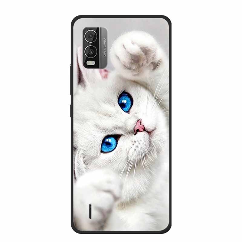 For Nokia C110 C210 C300 Case Soft black Silicone Bumper TPU Phone Wolf Cat Flower CaseS For C110 210 300 Shock proof Bumper TPU