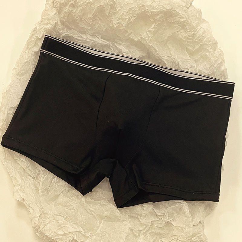 Men's Underwea Cotton Seamless Crotch and Waist Breathable and Comfortable Solid Color Boxer Pants for Youth