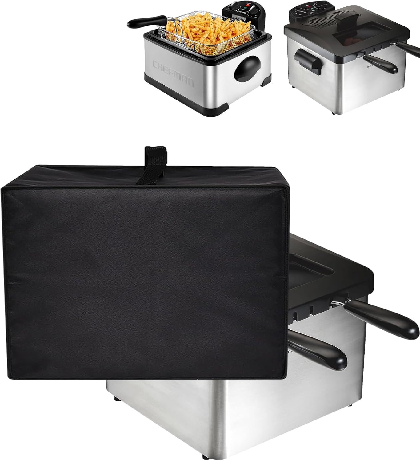 

Deep Fryer, Heavy Duty Waterproof Protective Cover Compatible with Elite Gourmet United States