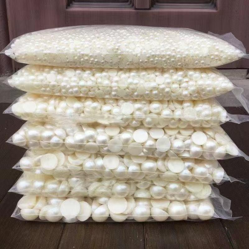 

Плоская задняя половина жемчуга, имитация полукруга, для DIY-дизайна ногтей и аксессуаров для бижутерии 1.5mm (10000 pieces) грязно-белый
