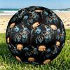Rock and Roll Print Size 5 Soccer Ball, PU Wear Resistant Football for Match Training and Daily Practice, Birthday Gift for Soccer Fans