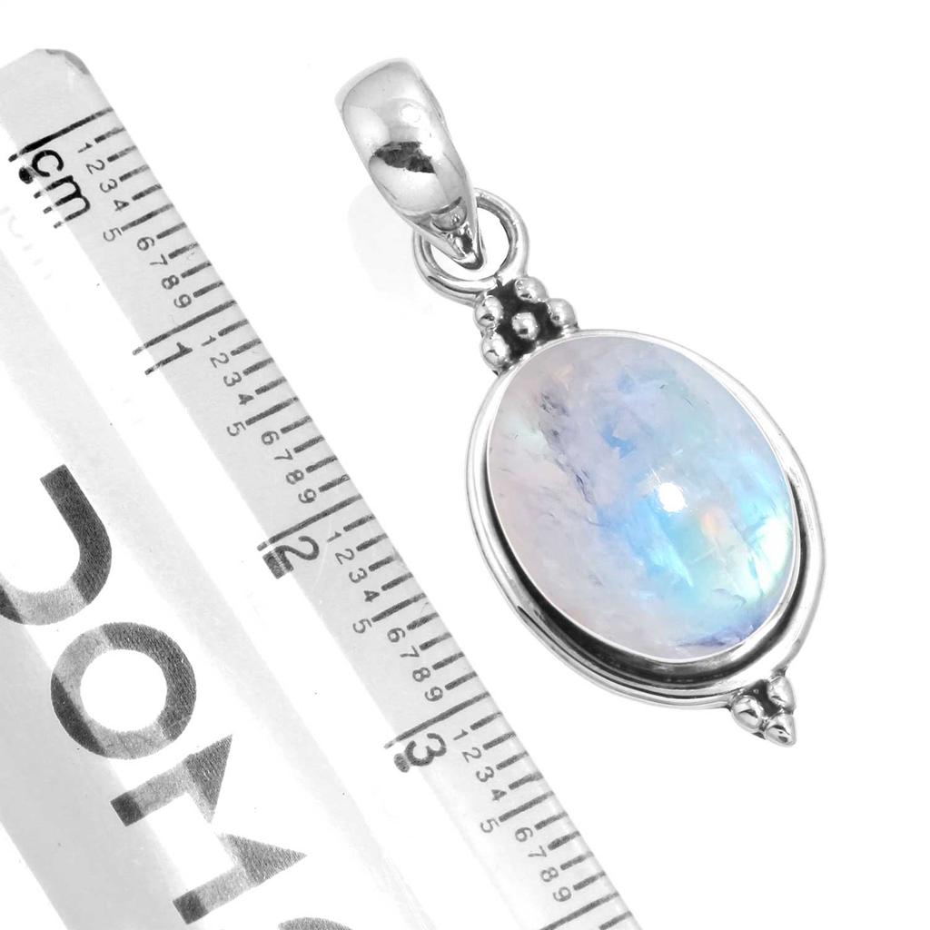 925 Sterling Silver Pendant Women Gemstone Handmade Jewelry Birthday Gift Malachite Moonstone Rose Quartz Red Stone Smoky Topaz Tiger Eye Statement