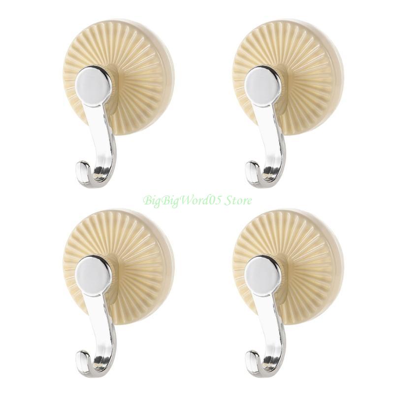 24TE No Residues Suction Cup Hooks Practical Waterproof Wall Mounts For Bathroom Kitchen Towel Robe Hanging Solution