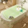 Waterproof Oval Rectangular Universal Table Washable Tablecloth Oil Resistant Light Color Printed Household Dining Tables Fabric