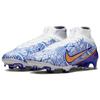 Nike Mercurial Superfly 9 FG Firm Ground Natural Grass Fabric Hard Court Soccer Shoes Men's White Blue DQ5293-182