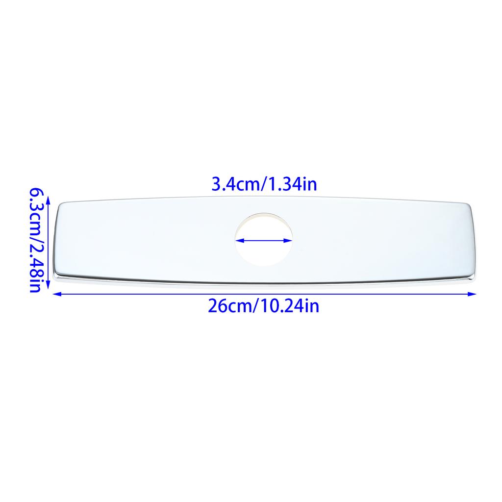 1PC Faucet Cover Plate Stainless Steel Deck Plate for Kitchen Sink Single Hole Bathroom Decorative 1-3 Hole Faucet Hole Cover