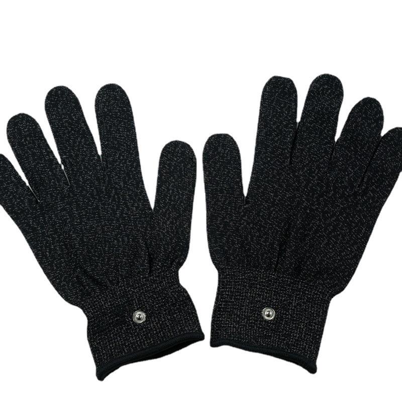 Silver Fiber Conductive Massage Gloves for Pain Relief