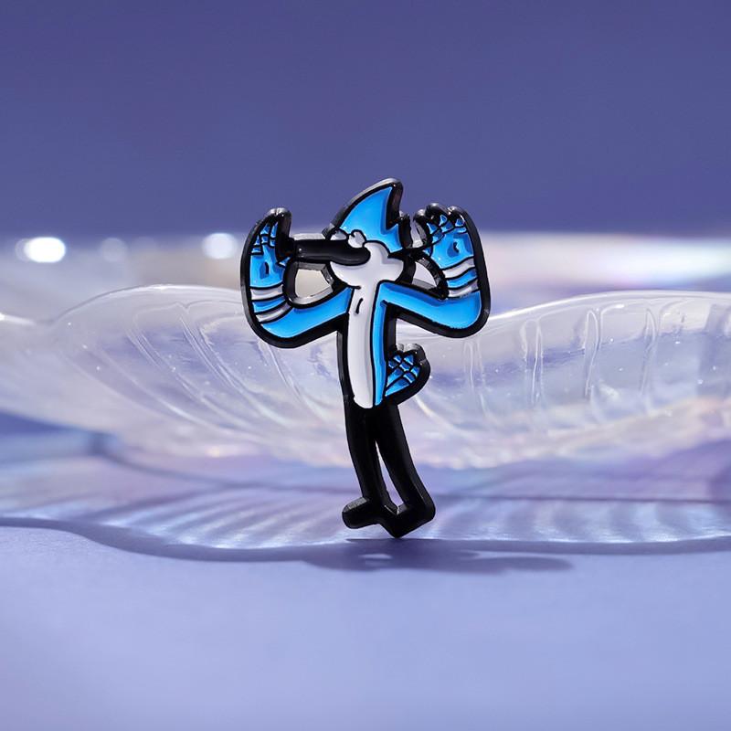 Eyecatching Bird Blue Character Brooch Alloy Pin Perfect For Attaching To Clothing And Bags