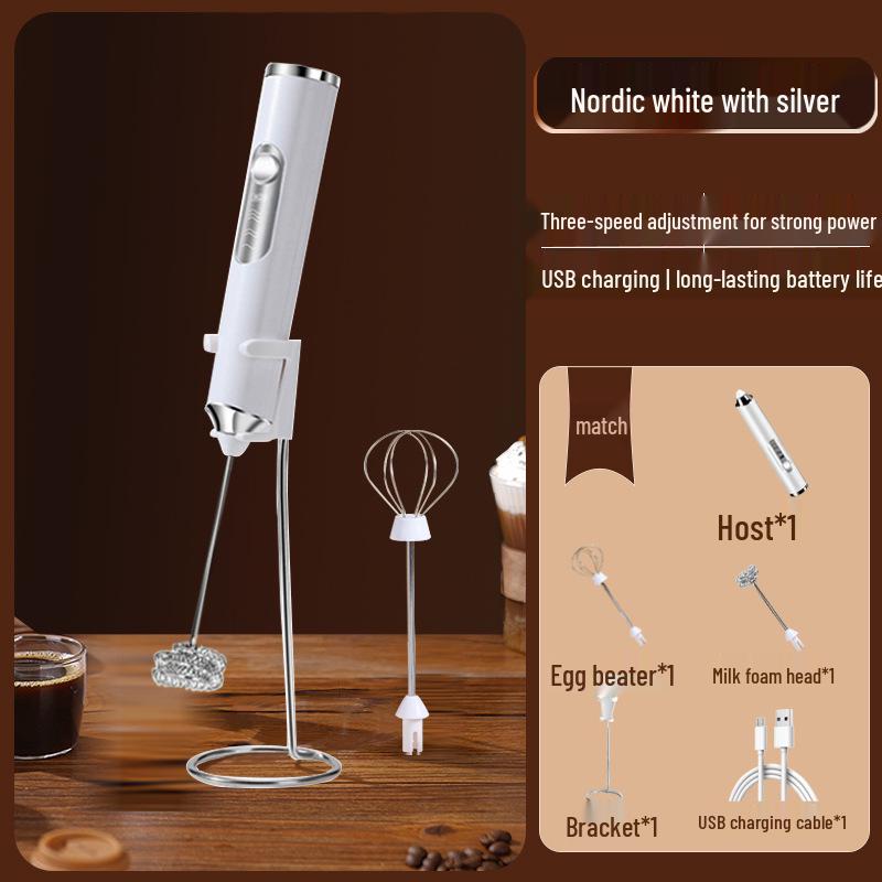 Electric Handheld Milk Frother & Mixer