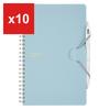 Soft Ring Notebook Penott A5 Shaped 5mmGraph Blue -SP137S5-B
