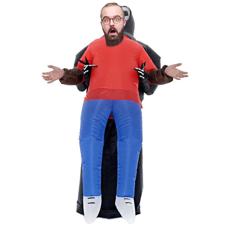 Halloween Inflatable Alien Costume Cloak - Funny, Scary, and Perfect for Festivals and Performances.