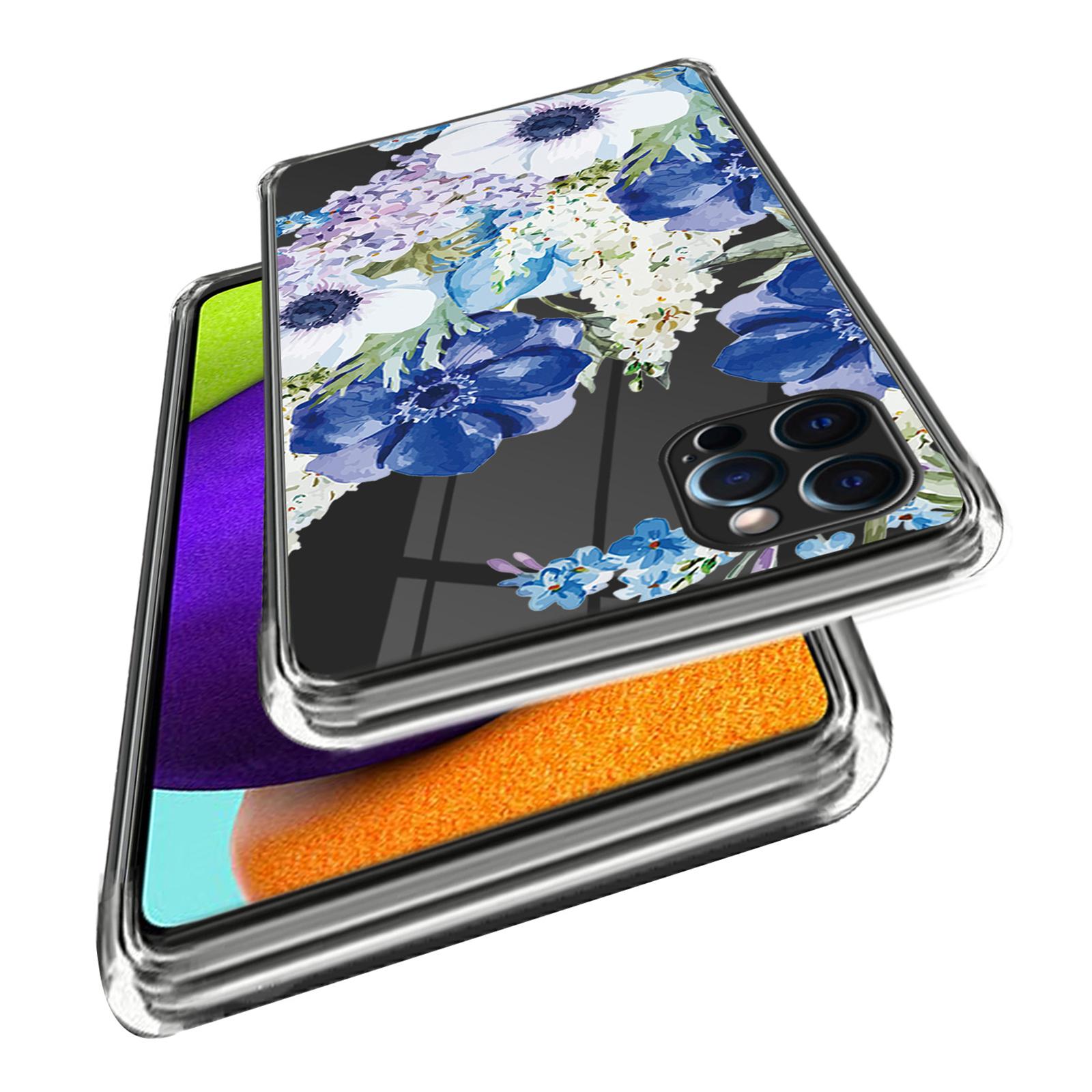 

For iPhone 16 Pro Case Pattern Printed Shockproof TPU Phone Cover Flowers