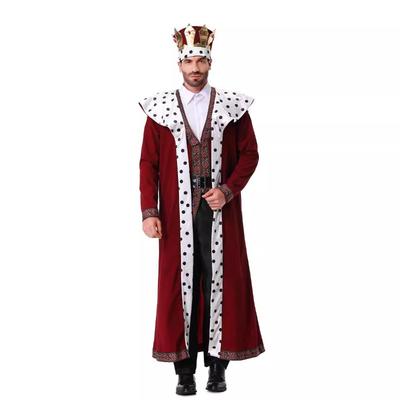 Halloweenské středověké kostýmy pro dospělé muže a ženy Nové maškarní kostýmy krále a královny