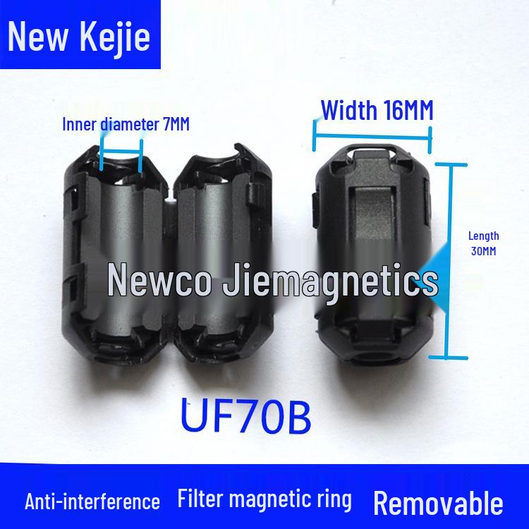 Anti-Interference Snap-On Ferrite Core Magnetic Ring with EMC Nickel-Zinc Shielding.