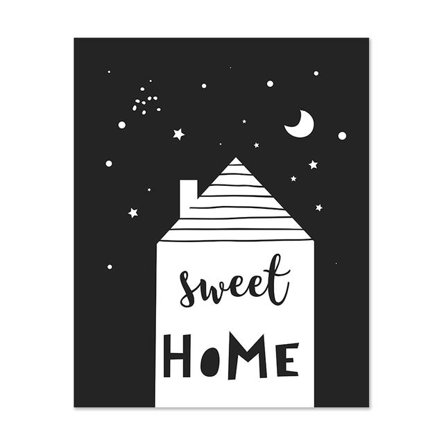 Elephant Lion Lamb Alphabet Nursery Wall Art Canvas Painting Poster Print Cartoon Decoration Picture Nordic Kids Baby Room Decor