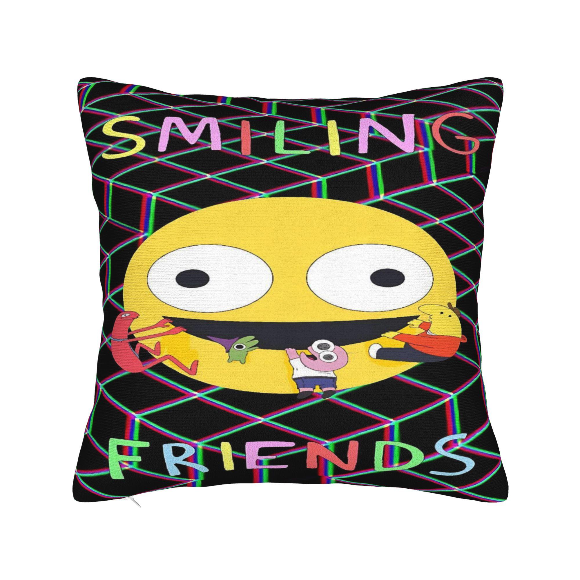 Наволочка  Улыбающиеся Друзья  Пим и Чарли Уютная Наволочка Для Гостиной Дивана Забавные Наволочки 30cmx30cm