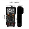 MUFASHA TRUE RMS Multimeter AC/DC Flashlight Digital 6000 COUNTS NCV Smart Multimeter High Precision Multimeter