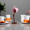 1 ud. Decoración Creativa de Taza de Café Flotante Invertida de Resina - Adecuado para Efecto de Desbordamiento de Agua