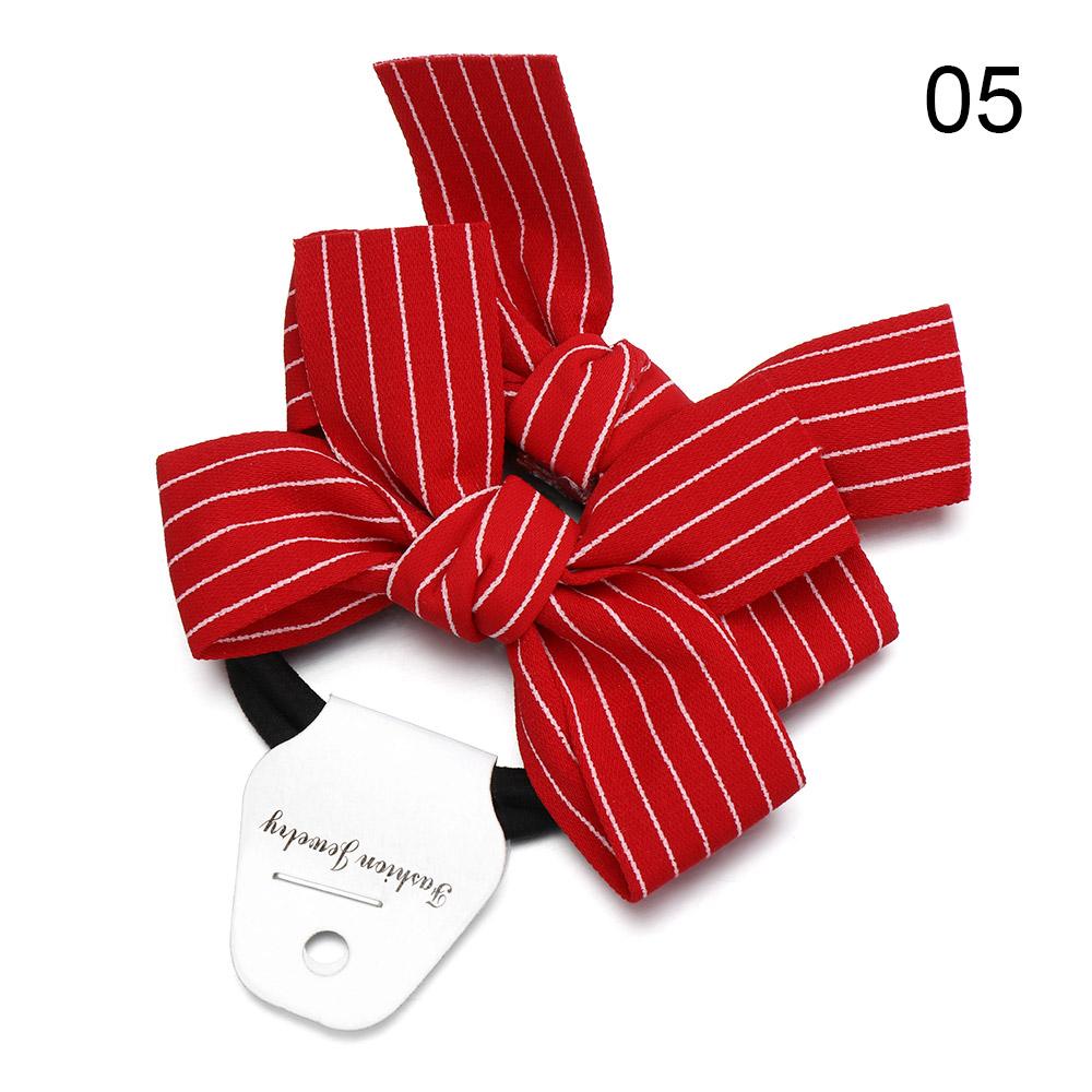 

2pcs Baby Girls Fashion Bow Tie Rubber Band Elastic Hair Rope Red Knot Love Wave Spot Hair Butterfly Headwear Hair Accessories