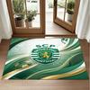 Sporting CP FC Design Crystal Velvet Rug Soft Decorative Mat for Bedroom Entrance