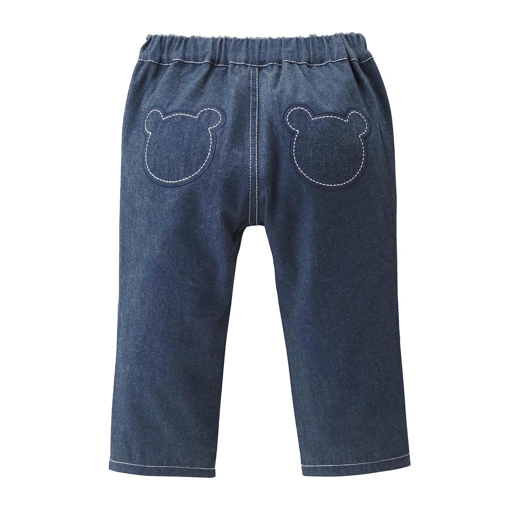 MIKIHOUSE HOT BISCUITS Boys and Size Pants, Girls, Navy, 110cm, 73-3203-499