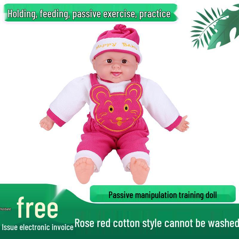 Infant Caregiver Training Simulation Doll: Vinyl Baby Model with Teaching Aids