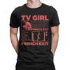 Camisetas Masculinas TV Girl Francês Engraçado Anos 90 Exit Music Novidade Algodão Puro Camisetas Manga Curta Camiseta Gola Redonda Roupa Original