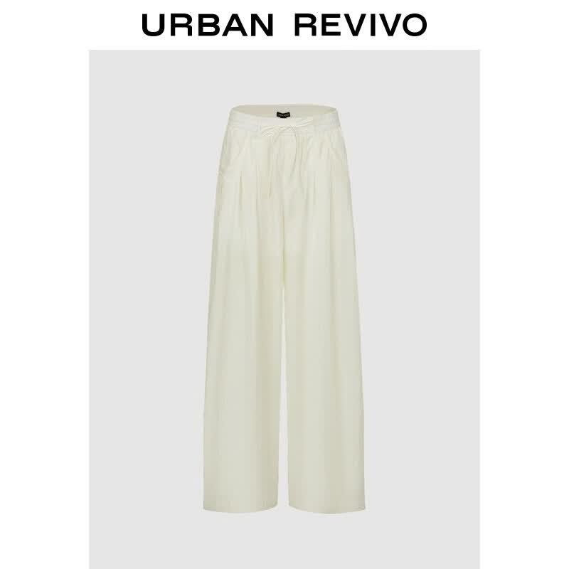 Women s Elastic Waist Wide-Leg Pants XXS