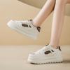 CRLAYDK Women's Tennis Walking Low Top Platform Casual Sneakers Lace Up Classic Skateboard Shoes Height Increase Trainers