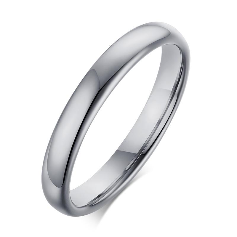 

3mm Thin Women Ring Tungsten Carbide Fiber Charm Engagement Brands Ring 7