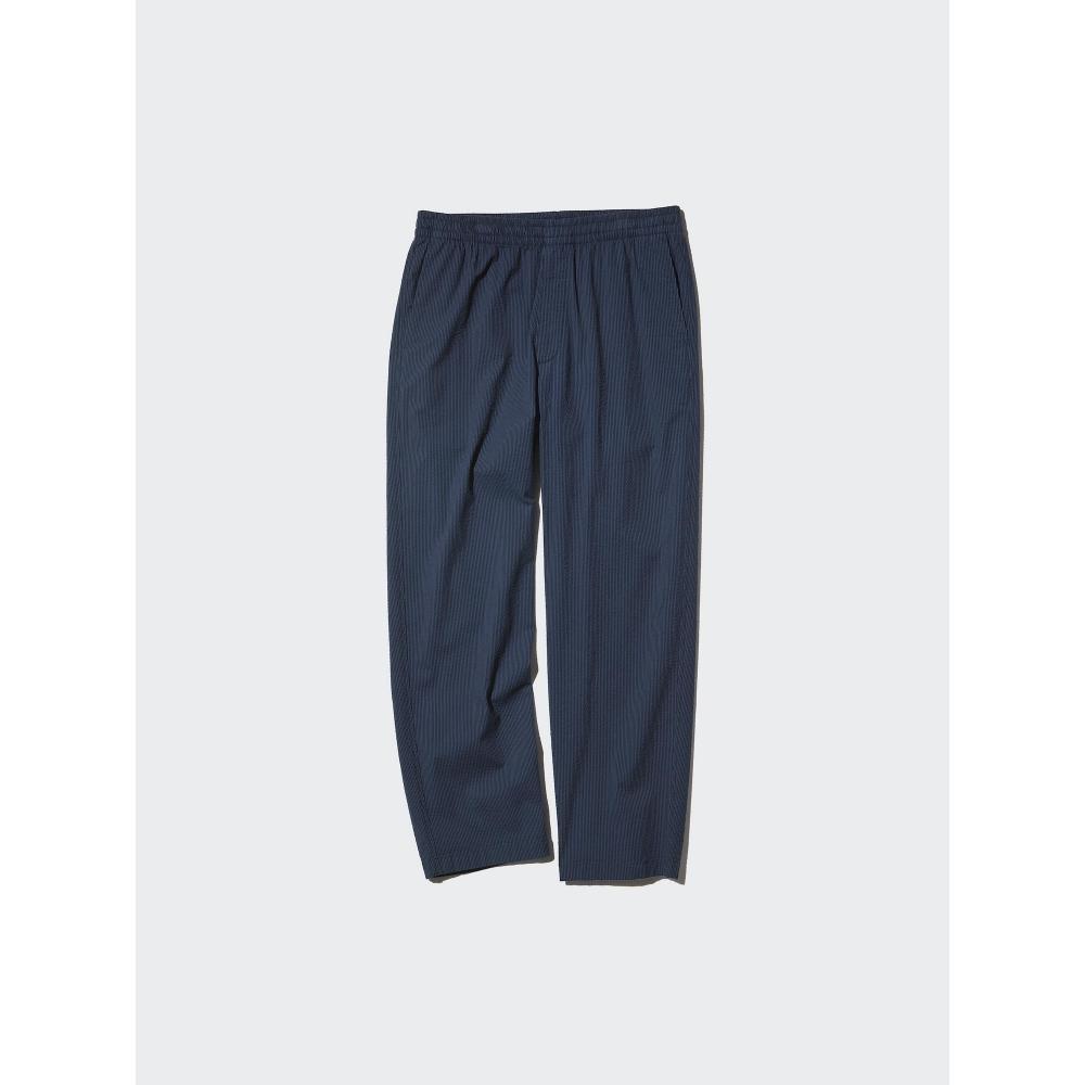Uniqlo Stretch Easy Ankle Pants  Seersucker 