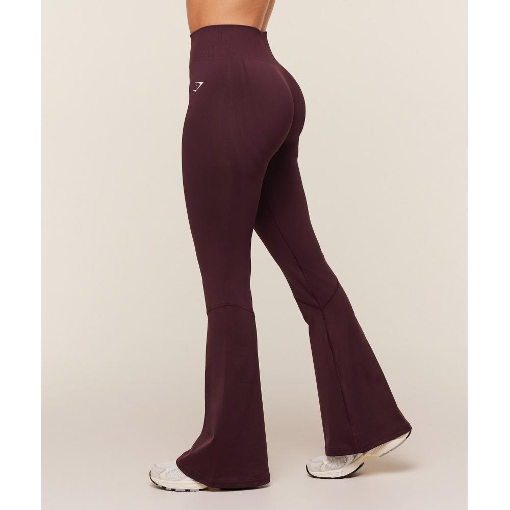 Gymshark Everyday Seamless Flared Legging 2.0 Gs Cherry Purple B6b2g Pcds