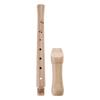 C Key Descant Recorder for Kids with Cleaning Rod Black Storage Bag, Wood Color